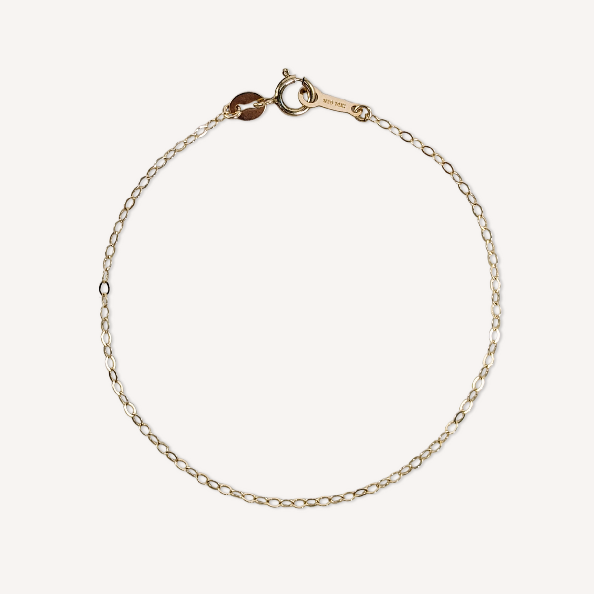 Hammered Light Chain Bracelet – Perliciosa