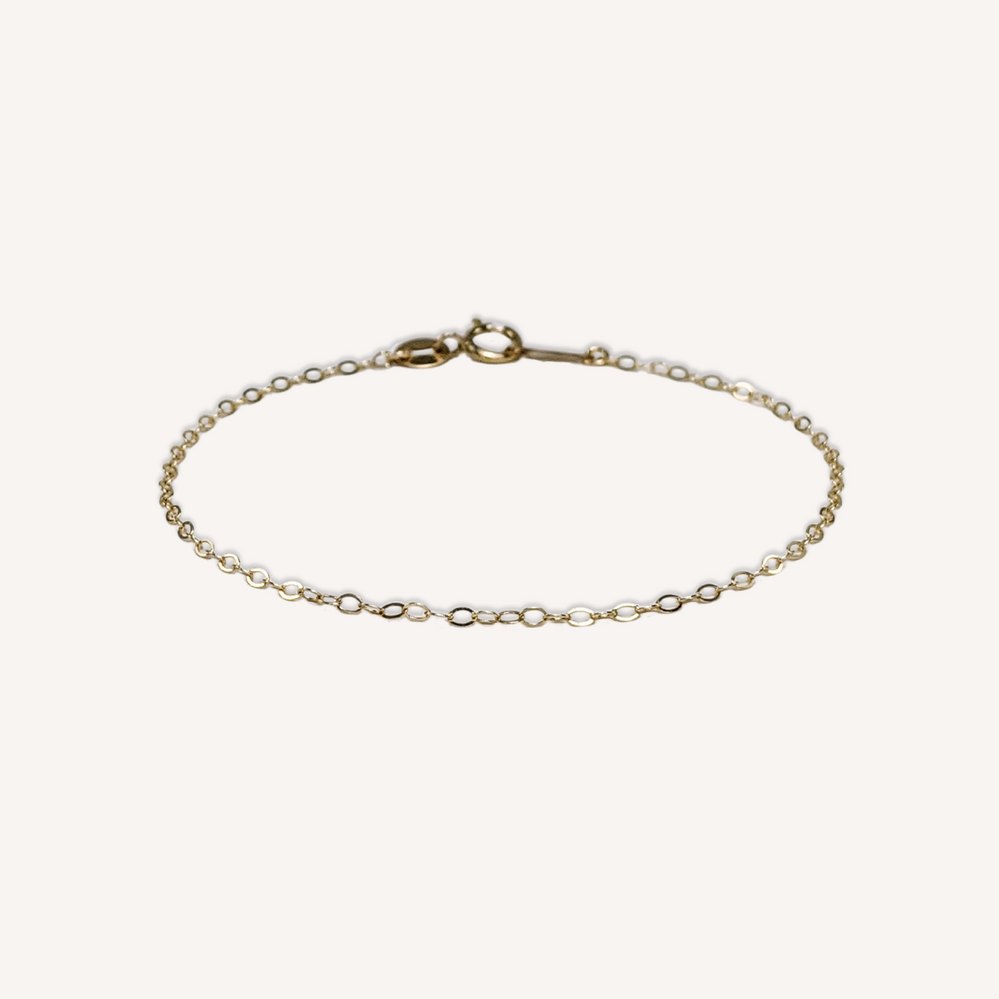 Hammered Light Chain Bracelet
