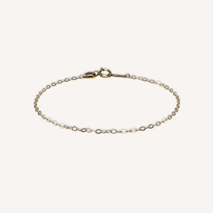 Hammered Light Chain Bracelet