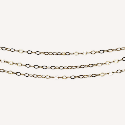 Hammered Light Chain Necklace