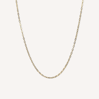 Hammered Light Chain Necklace