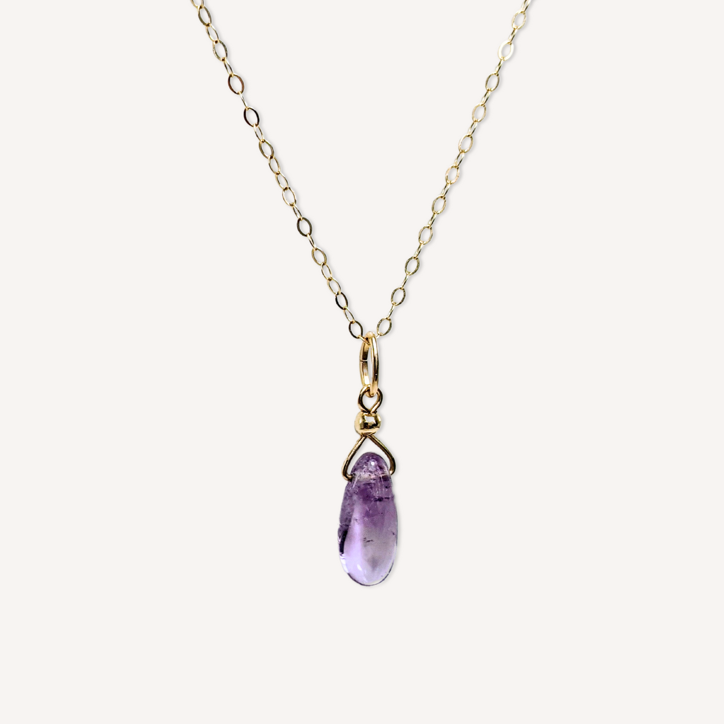 Spring Amethyst Pendant Necklace