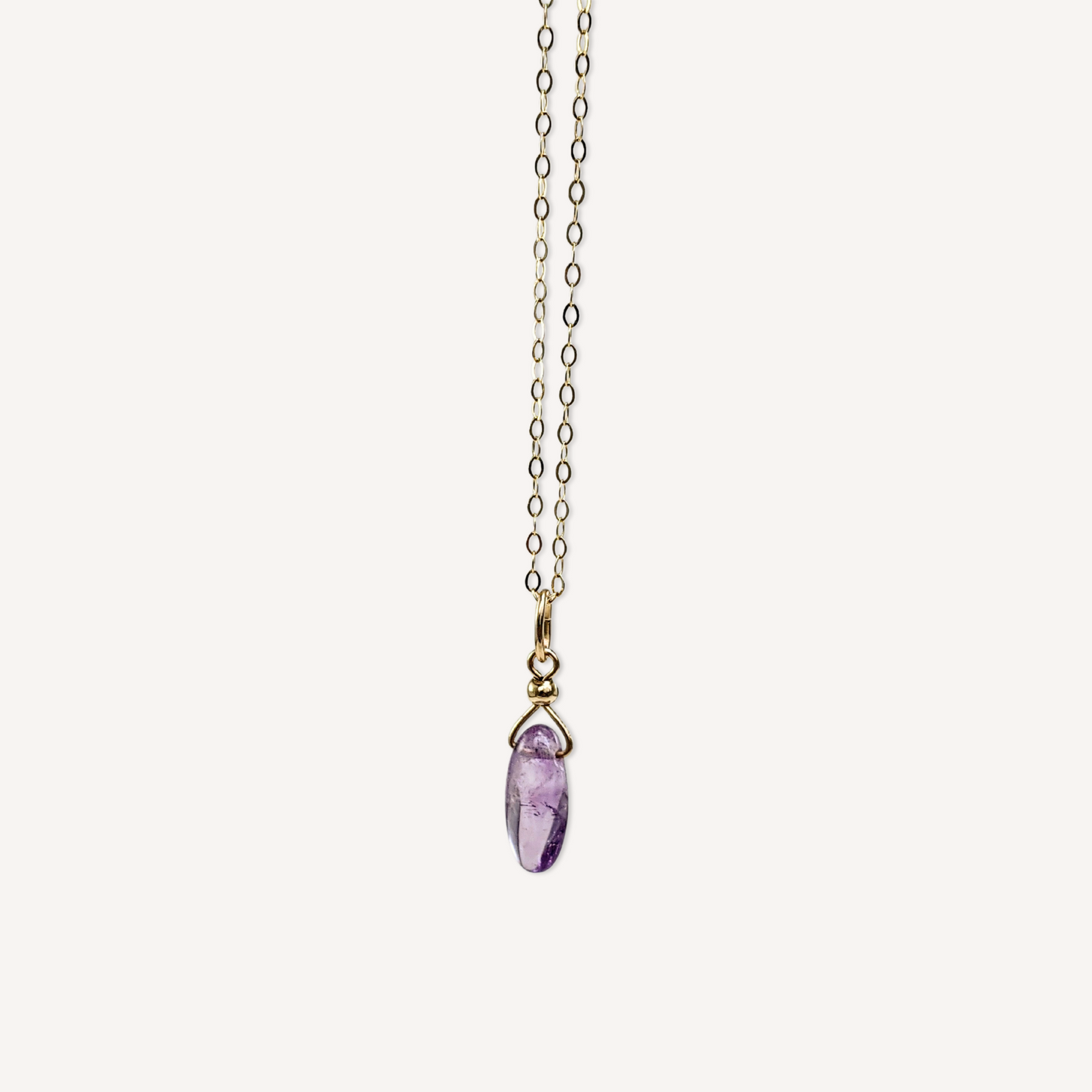 Spring Amethyst Pendant Necklace